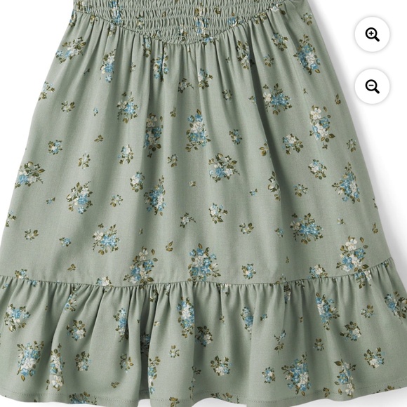 The Children’s Place Girls Olive Tinge Floral Dress Large 10-12 NWT - Picture 5 of 8